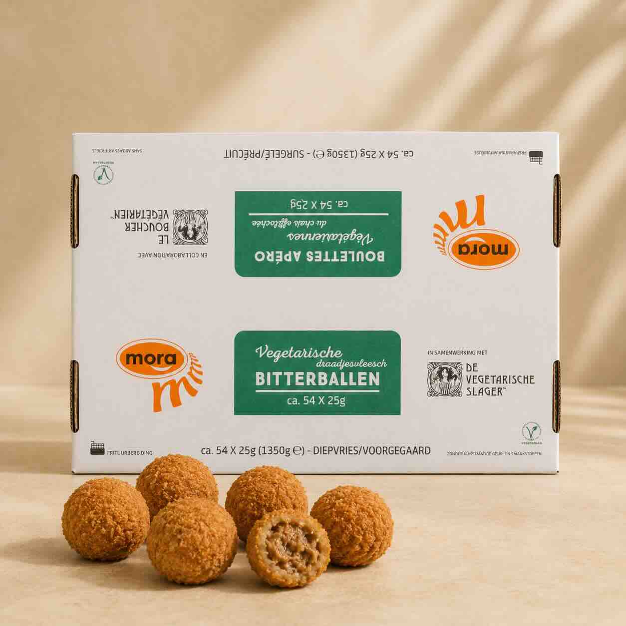 Vegetarische bitterballen per doos